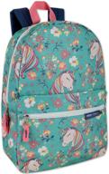 🎒 colorful and comfy: trailmaker printed backpack with padded unicorns logo