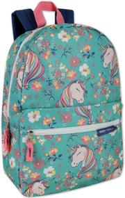 img 4 attached to 🎒 Colorful and Comfy: Trailmaker Printed Backpack with Padded Unicorns