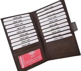 img 3 attached to Premium Leather Bifold Closure Men's Accessories: Stylish Wallets, Card Cases & Money Organizers