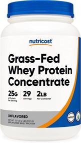 img 4 attached to Premium Nutricost Grass-Fed Whey Protein Concentrate: Unflavored, Undenatured, Non-GMO - Gluten Free, Natural Flavors - 2LBS