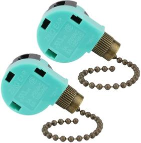 img 4 attached to 🔧 Zing Ear ZE-268S6 3 Speed|4 Wire Ceiling Fan Switch for Fan Speed & Light Control - Bronze