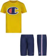 boys' clothing sets: champion photoreal sleeve scarlet clothes logo