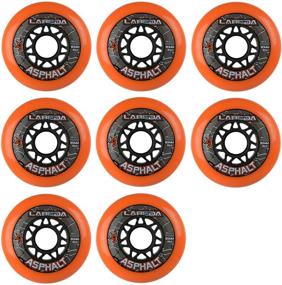 img 4 attached to 🛼 Optimized Labeda Asphalt Inline Hockey Wheels for Outdoor Use