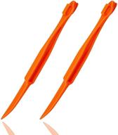 🍊 plastic orange peeler cutter tools - citrus peel slicer & opener remover - fruit vegetable knife - kitchen gadget & cooking accessory - 2 pack logo