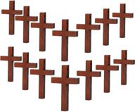 colorful halloween wood cross pendants: 🎃 perfect for diy jewelry & party crafts logo