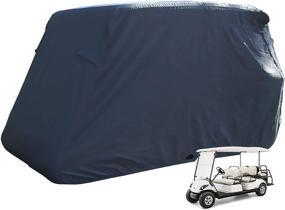 img 4 attached to 🏌️ Durable Outdoor Golf Cart Cover for EZ GO, Club Car, Yamaha - Dust-Proof, Anti-UV, Extra PVC Coating by moveland