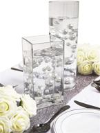 🌸 elevate your décor with evershine floating vase filler pearl - assorted sizes & transparent water gel beads in white logo