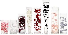 img 2 attached to 🌸 Elevate Your Décor with Evershine Floating Vase Filler Pearl - Assorted Sizes & Transparent Water Gel Beads in White