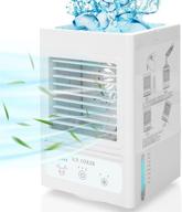 🌬️ portable room air conditioner, compact evaporative air cooler with 3 cooling levels, 3 wind speeds, 700ml water tank - ideal for home and office use logo