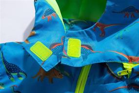 img 1 attached to 🧥 Boys' Detachable Lightweight Waterproof Raincoats Windbreaker Jackets & Coats
