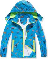 🧥 boys' detachable lightweight waterproof raincoats windbreaker jackets & coats logo