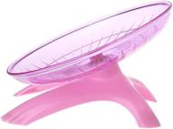 🪐 popetpop 1pc flying saucer wheel spinner - non-slip exercise disc for small pets (pink) - ideal for hamsters, hedgehogs, and more! logo