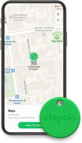 img 2 attached to Chipolo ONE (2020) - Loudest Water Resistant Bluetooth Key Finder (Green)