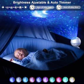 img 2 attached to 🌌 MUMUXI Galaxy Projector with Bluetooth Music Speaker - Star Projector Night Light for Bedroom Ceiling, Baby Kids Adults - LED Laser Star Projector, Starry Sky Light Nebula Lamp - Ideal for Game Rooms, Home Theater