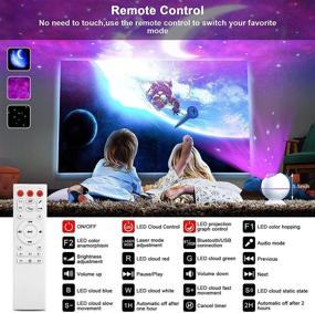 img 1 attached to 🌌 MUMUXI Galaxy Projector with Bluetooth Music Speaker - Star Projector Night Light for Bedroom Ceiling, Baby Kids Adults - LED Laser Star Projector, Starry Sky Light Nebula Lamp - Ideal for Game Rooms, Home Theater