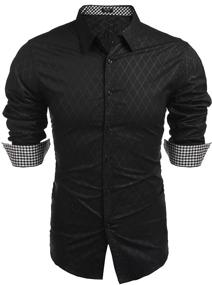 img 4 attached to 👔 Stylish and Versatile COOFANDY Business Sleeve Casual XXX Large Men's Clothing for the Modern Gentleman