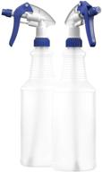 🧴 bar5f 32 oz empty plastic spray bottle - chemical resistant professional blue/white m-series fully adjustable sprayer (pack of 2) logo