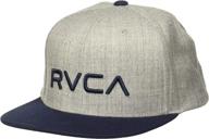 🧢 stylish and adjustable rvca men's snapback hat: the perfect headwear for any occasion logo