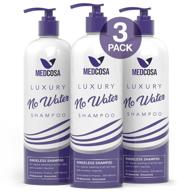 🚿 medcosa waterless shampoo: dry rinseless hair wash for women & men - no water solution, ideal for hospitals & care homes (3 pack) logo