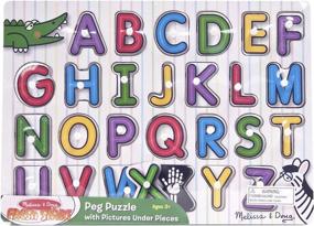 img 3 attached to 🧩 Исследование алфавита: головоломка Melissa & Doug показывает много веселья и обучает буквам!