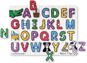 img 2 attached to 🧩 Исследование алфавита: головоломка Melissa & Doug показывает много веселья и обучает буквам!