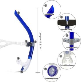 img 3 attached to Panzexin Swim Snorkel: Advanced One-Way Purge Valve for Lap Swimming and Snorkeling Training