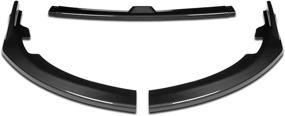 img 3 attached to Enhance your 08-10 STI with DNA Motoring 2-PU-516-PCF 3Pc Carbon Fiber Look Front Bumper Lip and Vertical Stabilizers Replacement