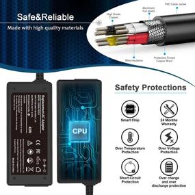 img 1 attached to 🔌 Высококачественный 45W 19.5V 2.31A адаптер для ноутбука зарядное устройство для HP 741727-001 TPN-C125 HSTNN-LA40 HSTNN-DA40 854054-002 HSTNN-CA40 740015-002 740015-003 740015-004: Совместимое с HP 15-f387wm 15-f272wm 15-f233wm 15-ba009dx 15-r132wm.