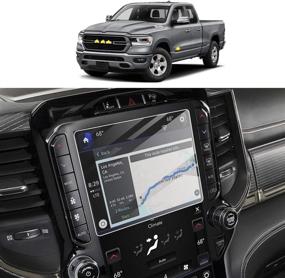 img 4 attached to 📱 Протектор сенсорного экрана Uconnect Infotainment для Dodge Ram (2013-2020) - закаленное стекло, антицарапин | высокая четкость, 8,4 дюйма