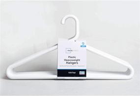 img 3 attached to White Adult Plastic Tube Hangers - Extra Heavy Duty - Pack of 9