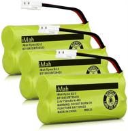 🔋 imah bt18433/bt28433 2.4v 750mah ni-mh battery - compatible with at&amp;t vtech cordless phone cs6229 bt184342 bt284342 bt183348 bt283348 bt8300 bt1011 bt1018 bt1022 bt1031 2sn-aaa55h-s-j1, pack of 3 logo