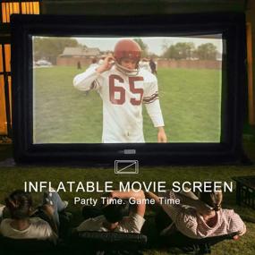 img 4 attached to 🎥 VIVOHOME 20ft Inflatable Mega Movie Projector Screen for Indoor and Outdoor use with Carry Bag for Front and Rear Projection