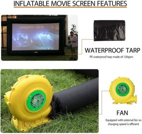 img 2 attached to 🎥 VIVOHOME 20ft Inflatable Mega Movie Projector Screen for Indoor and Outdoor use with Carry Bag for Front and Rear Projection