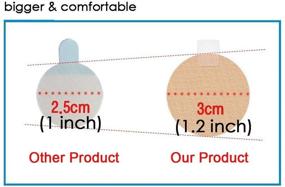 img 1 attached to 👕 DoHope 25Pairs Mens Nipple Concealer: Invisible Covers to Prevent Nipple Chafing, Sticker Patch 3cm / 3.5cm