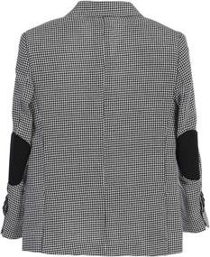 img 2 attached to Stylish Gioberti Lightweight Spring Houndstooth Blazer - Perfect for Boys' Suits & Sport Coats