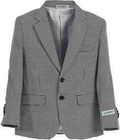 img 4 attached to Stylish Gioberti Lightweight Spring Houndstooth Blazer - Perfect for Boys' Suits & Sport Coats