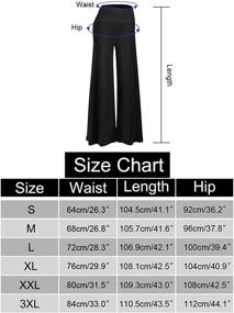 img 1 attached to Arolina Womens Stretchy Palazzo Lounge Women's Clothing in Lingerie, Sleep & Lounge