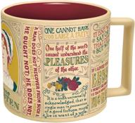 discover the charm of jane austen: a coffee mug with her most beloved quotes and depictions - presented in a whimsical gift box logo