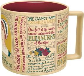 img 4 attached to Discover the Charm of Jane Austen: A Coffee Mug with Her Most Beloved Quotes and Depictions - Presented in a Whimsical Gift Box