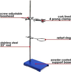 img 1 attached to Highly Durable Steel Lab Stand with Chemical Resistance - Ideal for Laboratories