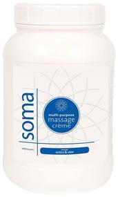 img 1 attached to Soma Multi-Purpose Massage Cream - 1 Gallon Size - Light & Silky Texture - Enriched with Jojoba Oil, Aloe Vera, and Fractionated Coconut Oil - Ideal for Light & Deep Tissue Massage - Non-Sticky Formula with No Residue