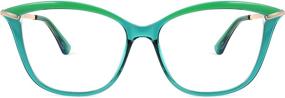 img 3 attached to 👓 ОЧКИ FEISEDY с пластиковыми стеклами, блокирующими синее свет, в стиле кэтай для женщин и мужчин - B2772