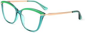 img 2 attached to 👓 ОЧКИ FEISEDY с пластиковыми стеклами, блокирующими синее свет, в стиле кэтай для женщин и мужчин - B2772