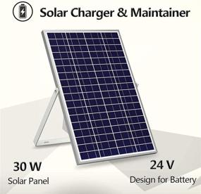 img 3 attached to 🌞 SOLPERK 30W/24V Solar Panel: Efficient Trickle Charger for Automotive, Motorcycle, Boat, ATV, Marine, RV, and More