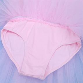 img 1 attached to CHICTRY Girls' Short Sleeve Ballet Tutu Leotard Skirt with Back Detailing - Gymnastics Dance Outfit