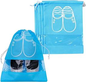 img 4 attached to Dust Proof Breathable Travel Organizer Boots Travel Accessories in Shoe Bags