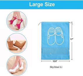 img 3 attached to Dust Proof Breathable Travel Organizer Boots Travel Accessories in Shoe Bags