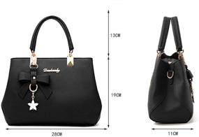 img 2 attached to Dreubea Handbag Shoulder Leather Crossbody Women's Handbags & Wallets