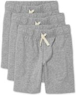 🩳 childrens place french shorts 3 pack: trendy boys' clothing essentials! logo