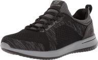 👟 stylish and comfortable: discover the skechers relaxed fit delson brewton sneaker black! logo